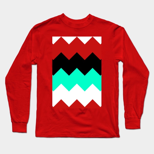 Chevron Pattern Long Sleeve T-Shirt by Armun's